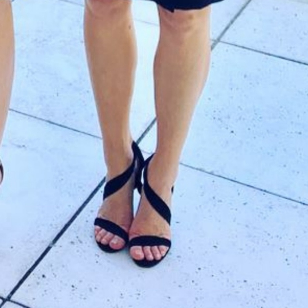 Schutz suede stiletto heels